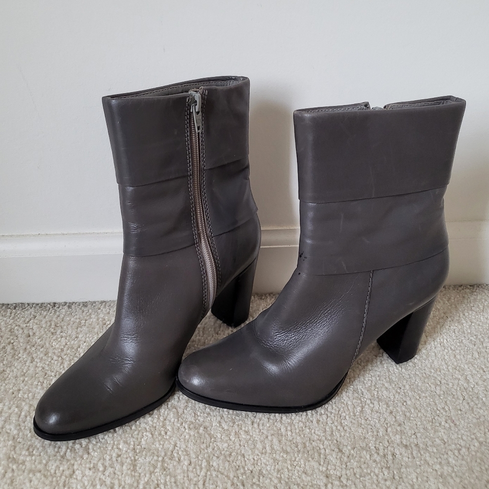 Matisse Leather Boots Grey 6M